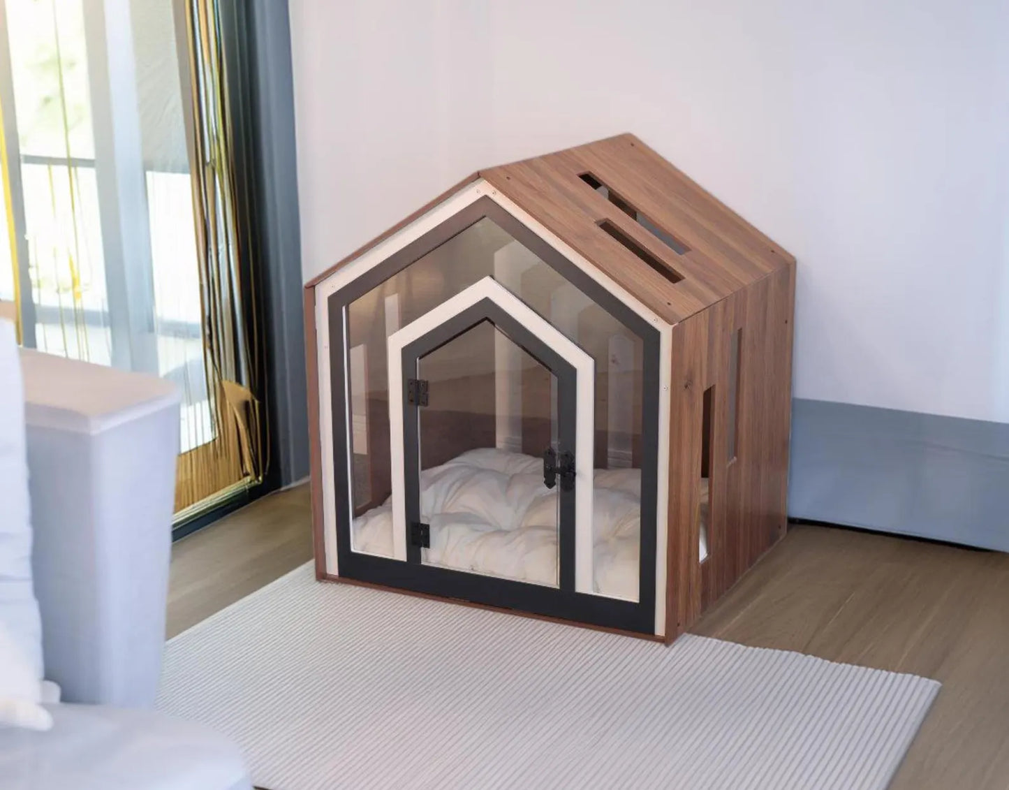 Superb Indoor Dog House, Dog Crate, Dog Crate Furniture, Indoor Modern Dog Kennel, Indoor Dog House for Big Dogs